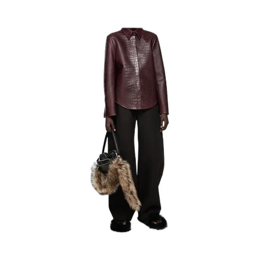 Pleated Wide-Leg Trousers