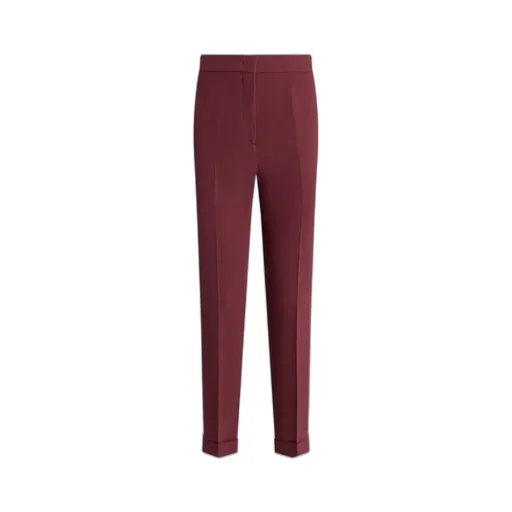 Etro Mid-Rise Tailored Cady Cigarette Trousers