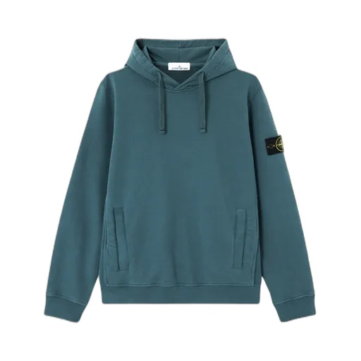 Stone Island Logo Patch Drawstring Hoodie