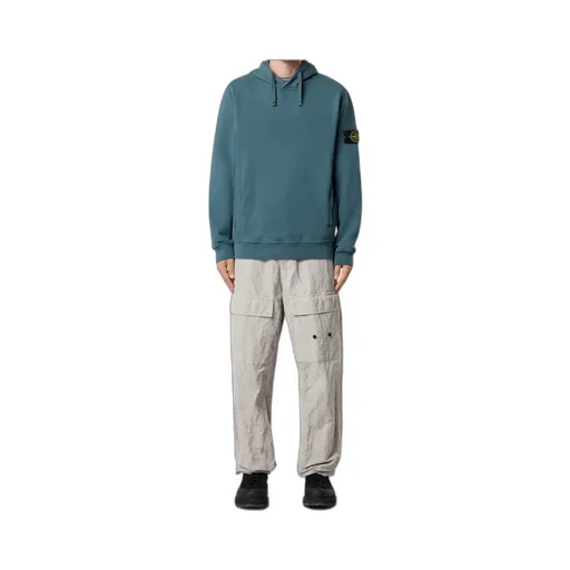 Stone Island Logo Patch Drawstring Hoodie