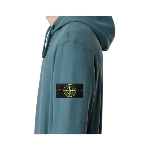 Stone Island Logo Patch Drawstring Hoodie