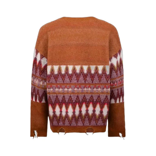 Frayed Pattern Cardigan