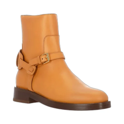 Round-Toed Ankle Boots