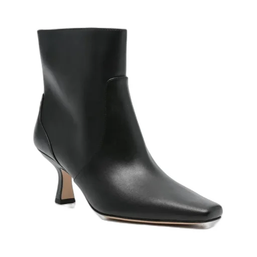 75Mm Leather Heeled Boots