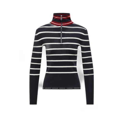 Striped Wool Turtleneck Sweater