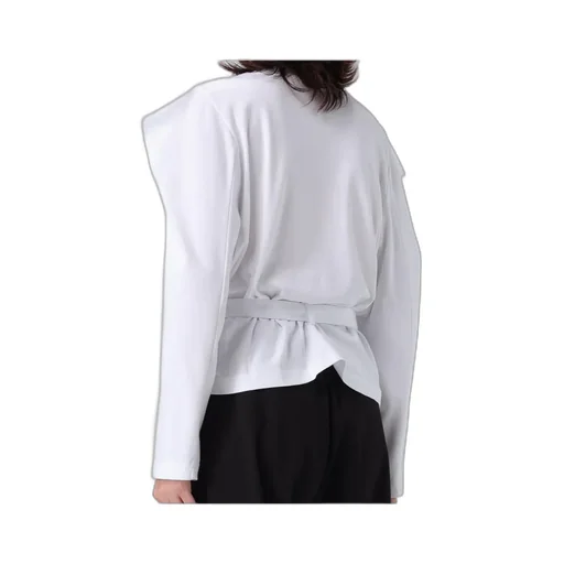 Printed Belted Blouse