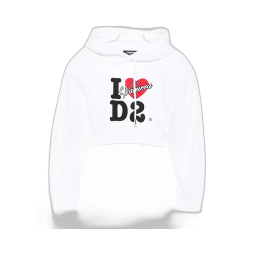 Logo-Print Cropped Hoodie