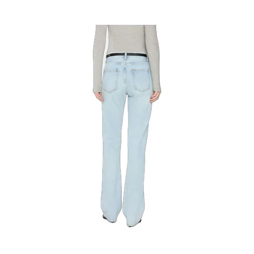High-Waisted Straight-Leg Jeans