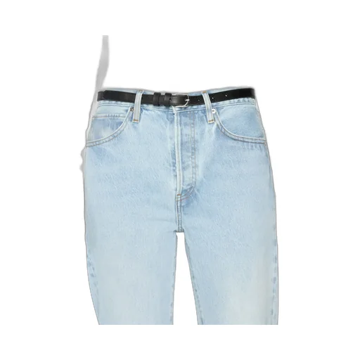 High-Waisted Straight-Leg Jeans