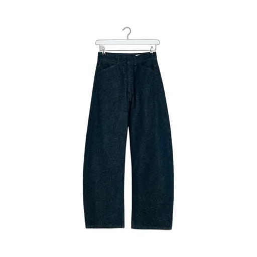 High-Waisted Curved Jeans