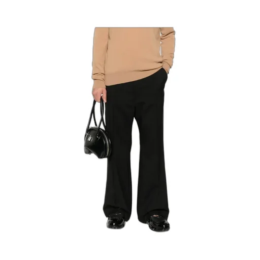 Pleated-Front Straight-Leg Trousers