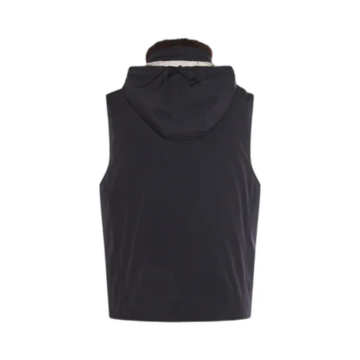 Brunello Cucinelli Zip-Up Hooded Vest