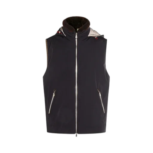 Brunello Cucinelli Zip-Up Hooded Vest