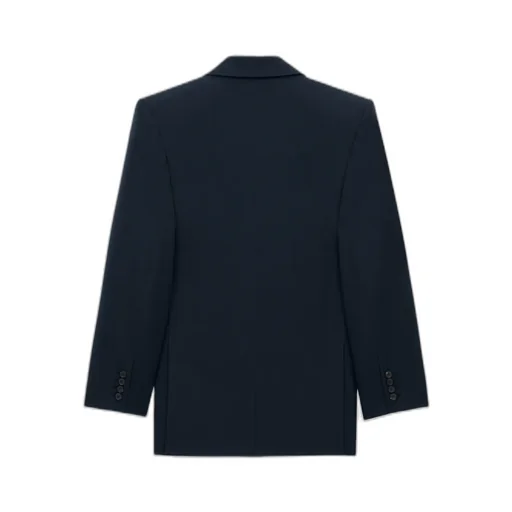 Saint Laurent Long Gabardine Blazer