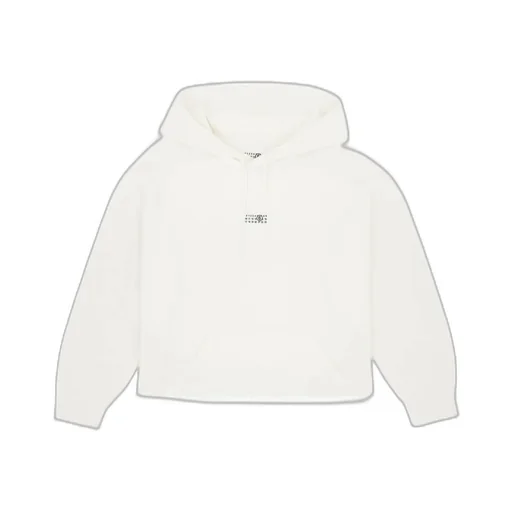 Mm6 Maison Margiela Frayed-Hem Drawstring Hoodie