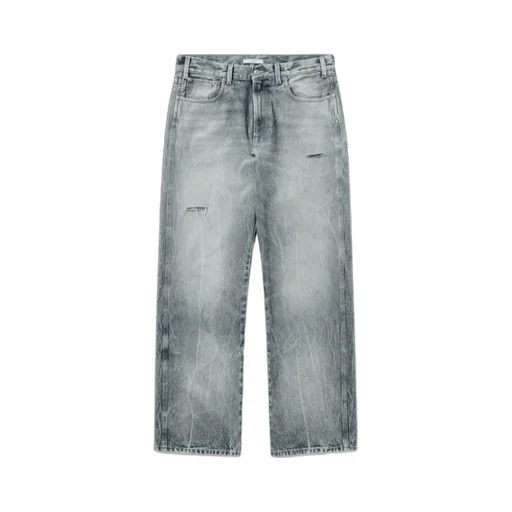 1989 Studio Distressed Wide-Leg Jeans