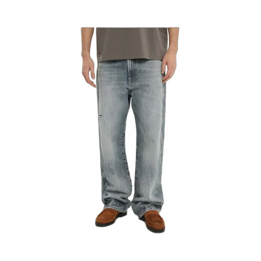 1989 Studio Distressed Wide-Leg Jeans