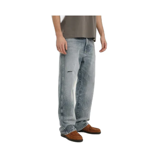 1989 Studio Distressed Wide-Leg Jeans