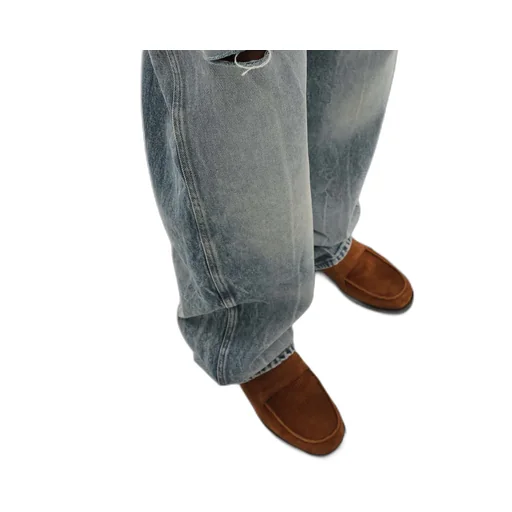 1989 Studio Distressed Wide-Leg Jeans