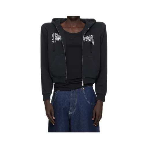 Logo Extreme Shoulder Hoodie