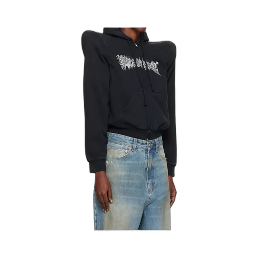 Logo Extreme Shoulder Hoodie