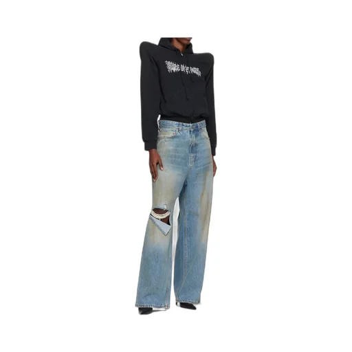 Logo Extreme Shoulder Hoodie