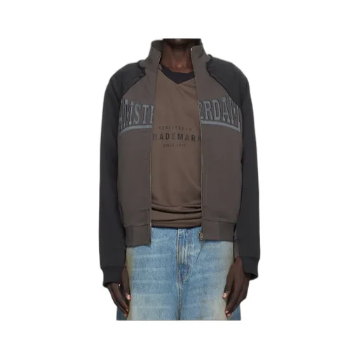 Patch Zip-Up Sweatshirt Amsterdam