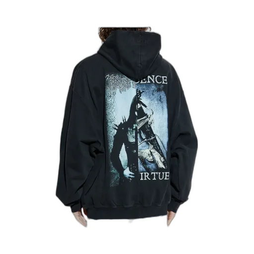Graphic-Print Zip-Up Hoodie