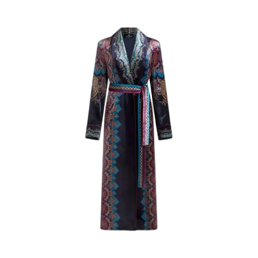 Long-Sleeved Robe Coat
