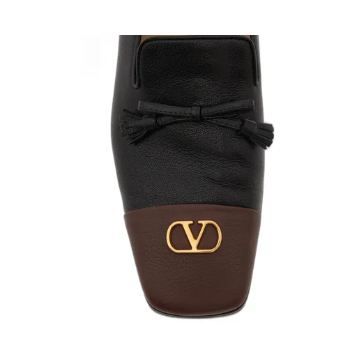 Valentino	Babouchoes Logo Plaque Loafers