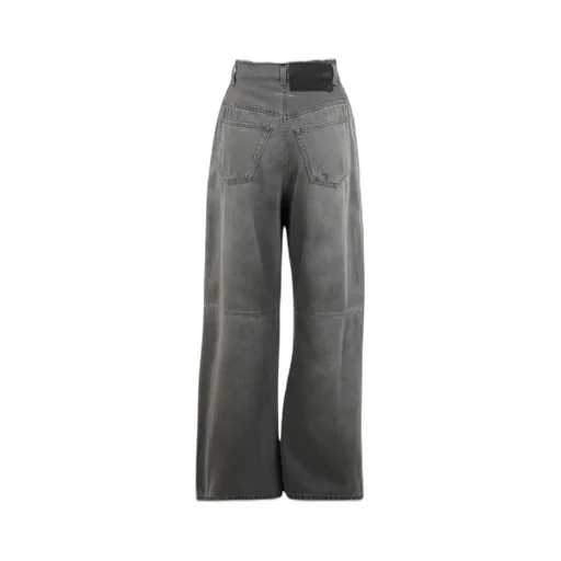 Mm6 Maison Margiela Wide Leg Distressed Jeans