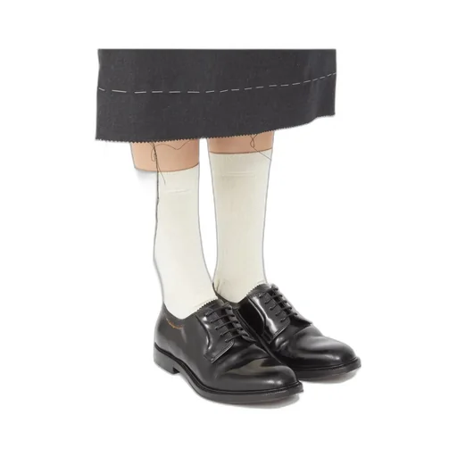 Maison Margiela Cut Round Toe Lace-Up Shoes