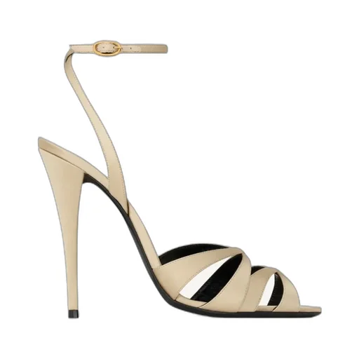 Chandelle Sandals In Satin Crepe