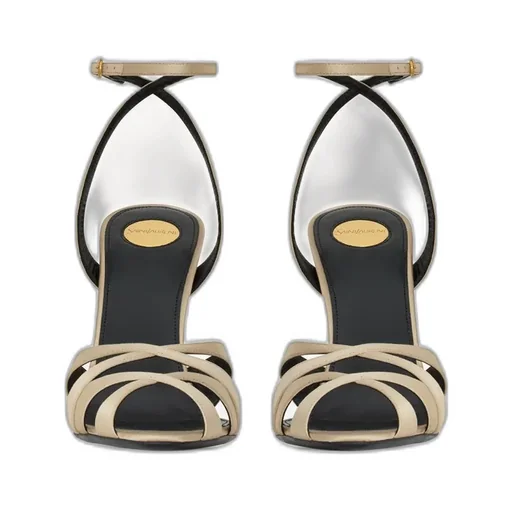 Chandelle Sandals In Satin Crepe