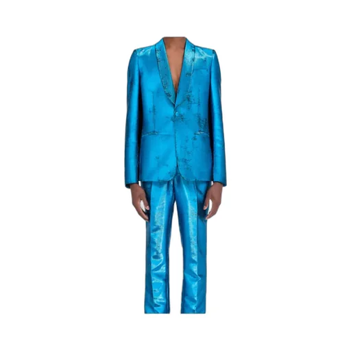 Mm6 Maison Margiela Single-Breasted Textured Blazer