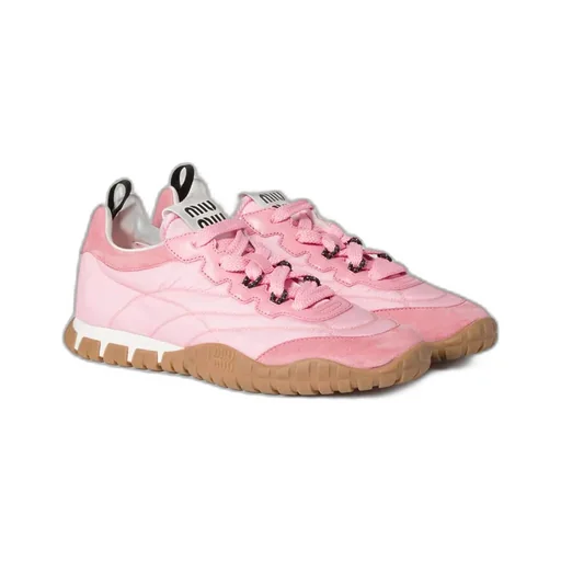 Tyre Technical Fabric And Suede Sneakers