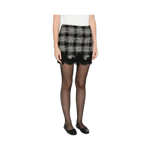 Twinset Bouclé Embroidered Skirt