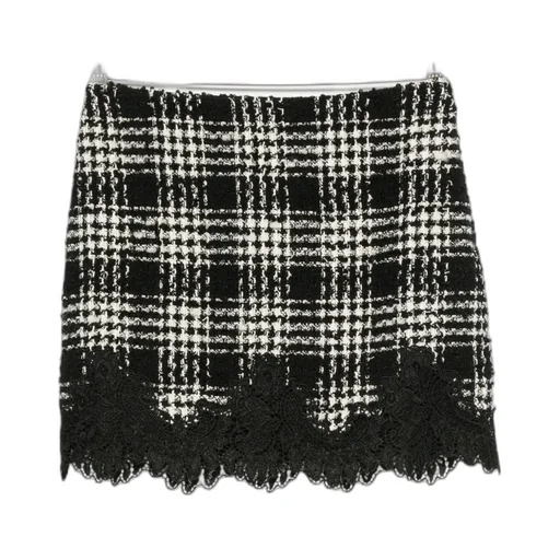 Twinset Bouclé Embroidered Skirt