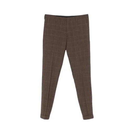 Paul Smith Checked Straight-Leg Trousers