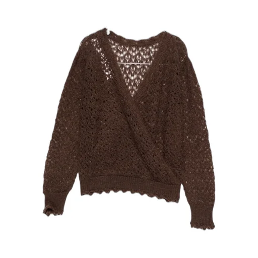 Twinset Open-Knit Wide Neck Sweater