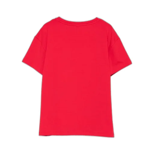 Teddy Bear-Print Short-Sleeves Top