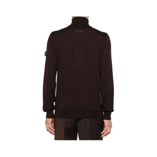 Roll-Neck Panelled Sweater