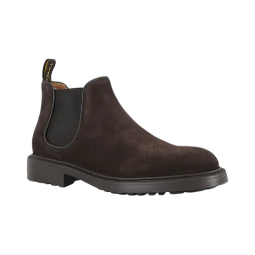 Elastic-Panel Suede Chelsea Boots
