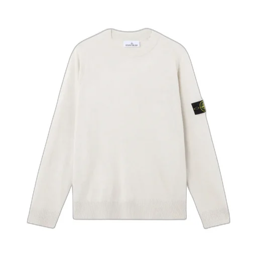Knit Crewneck Jumper In Light Rws Geelong Wool