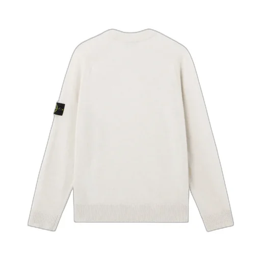 Knit Crewneck Jumper In Light Rws Geelong Wool