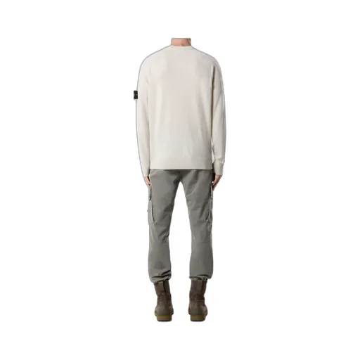 Knit Crewneck Jumper In Light Rws Geelong Wool