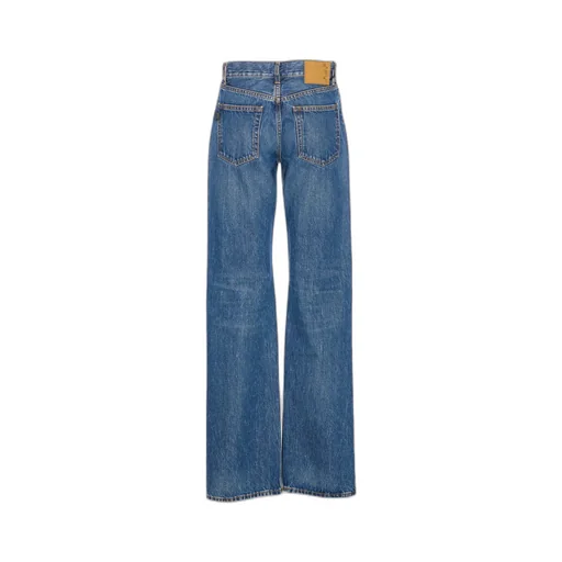 Denim Trousers With Belt Loops