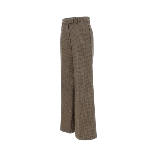 Check-Pattern Trousers
