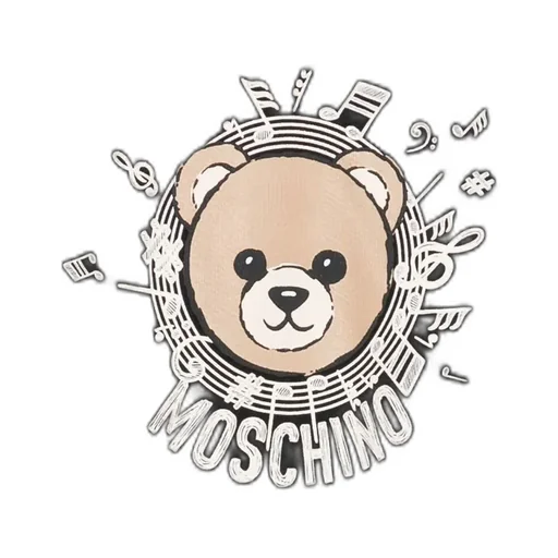 Teddy-Print Cotton Hoodie
