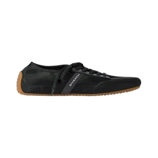 Slim Sneakers In Transparent Mesh And Leather